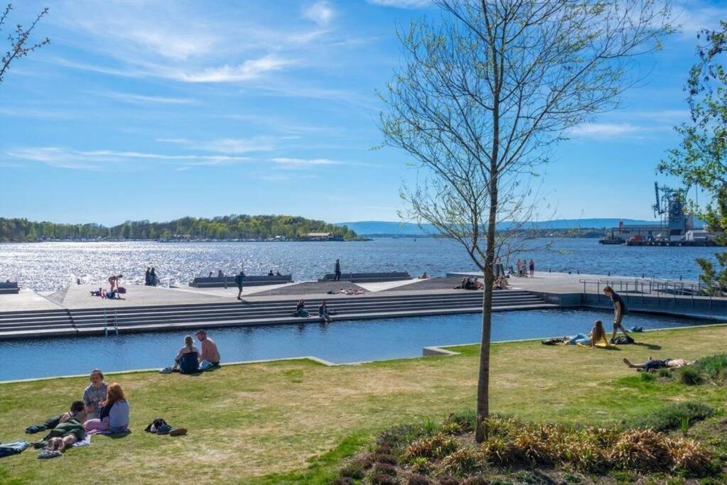 Luxury 2-Bedroom Apartment With Seaview In Oslo City Center Exterior foto